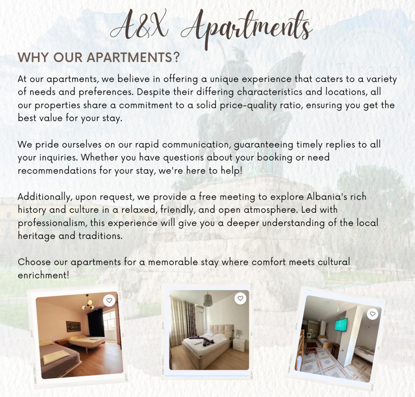A&X Cozy And Tranquil Apartment - 24H Self Check-In Tirana Esterno foto